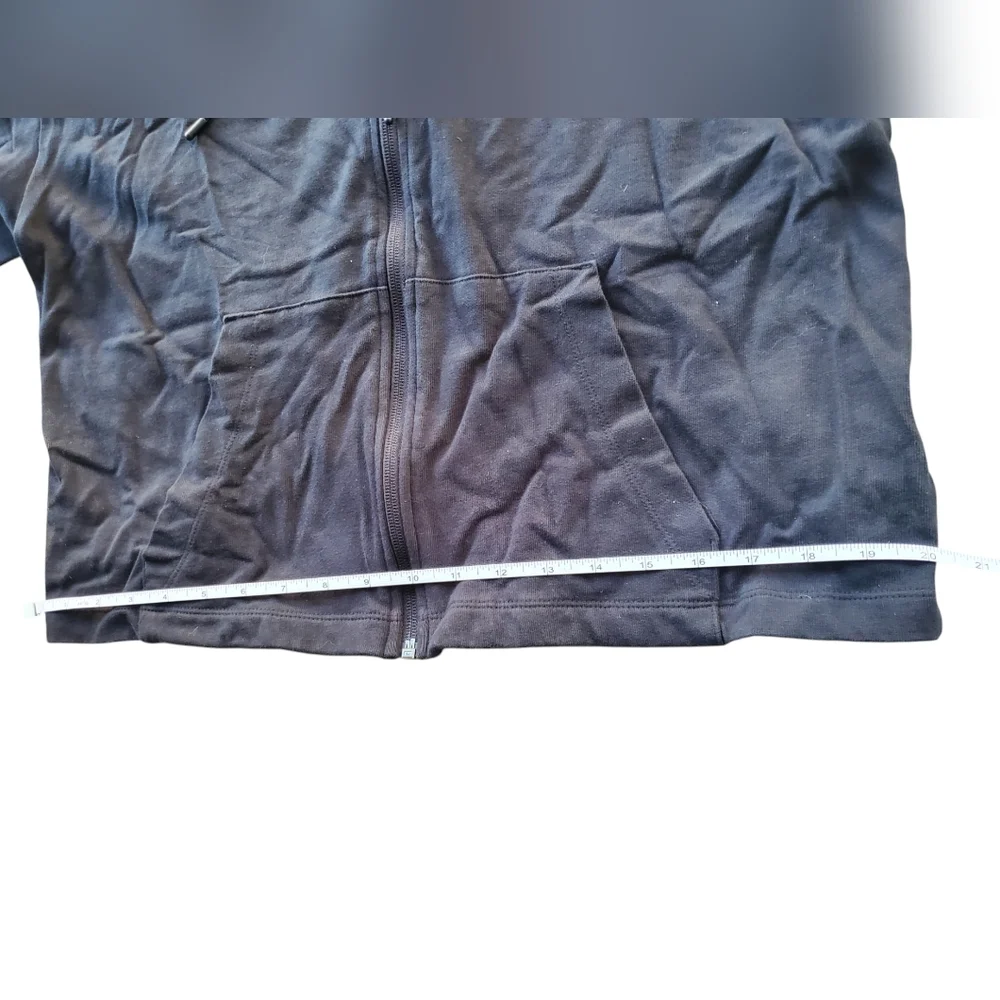 WOMEN'S Nike Full Zip Hoodie Black Wide Arms Size Medium ✨️HP✨️ - Picture 9 of 13